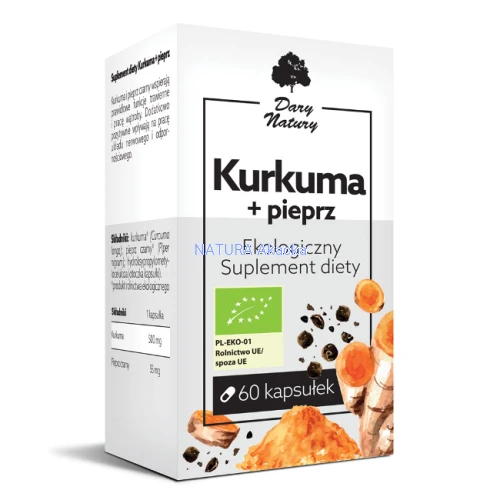 Kurkuma + pieprz EKO 60 kaps.