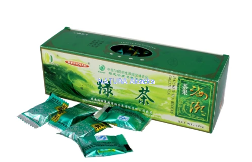 6918970216885 Herbata Zielona 125 g prasowana w kostkach MERIDIAN HaiChao Yunnan