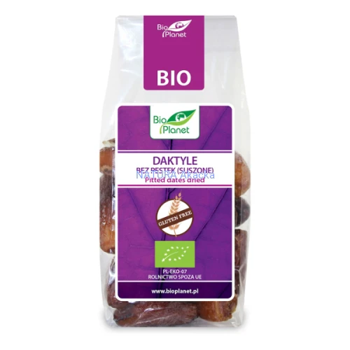 Daktyle bez pestek suszone bezglutenowe BIO 150 g