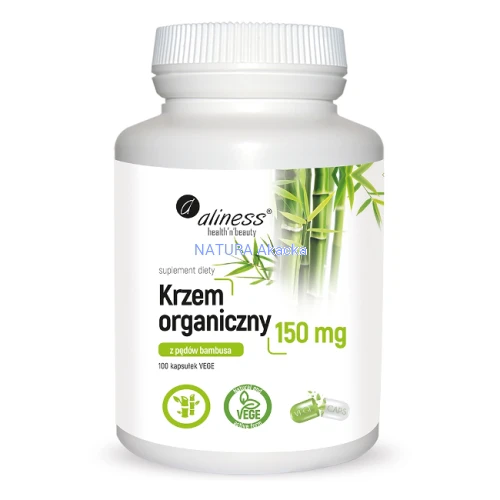 Krzem organiczny z pędów bambusa 150 mg/100 kaps.