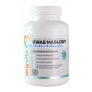 Kwas masłowy 360 mg/120 kps. MyVita.