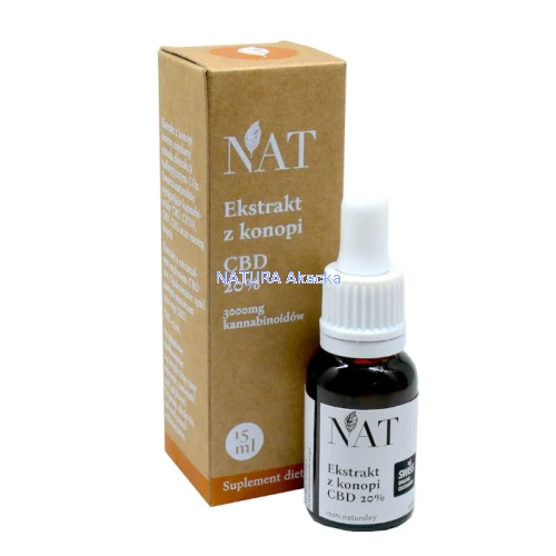 NAT ekstrakt z konopi CBD 20% - 15 ml