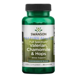 Waleriana, Rumianek i Chmiel 60 kaps. (Swanson)