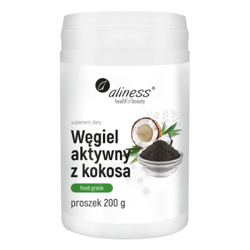 Węgiel aktywny z kokosa FOOD GRADE 200 g