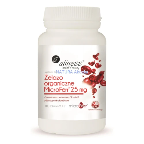 Żelazo organiczne MicroFerr® 25 mg/100 tabl.