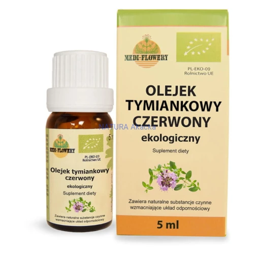 Olejek tymiankowy czerwony ekologiczny 5 ml
