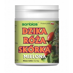 Dzika róża skórka proszek 200 g Sanbios