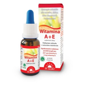Witamina A+E krople 20 ml Dr Jacobs