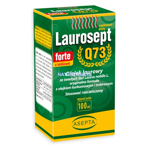 5904734577232 ASEPTA Laurosept FORTE Q73 100ml - Olejek laurowy + olejek z kurkumy i imbiru