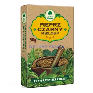 Pieprz czarny mielony 50 g Dary Natury
