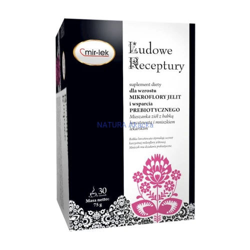 5906660437468 LUDOWE RECEPTURY mikroflora jelit i wspracie prebiotyczne 30 saszetek MIR-LEK