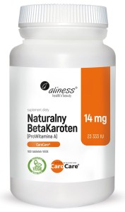 Naturalny BetaKaroten 14mg 100vege tab.