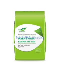 Mąka żytnia razowa 2000 BIO 1 kg.