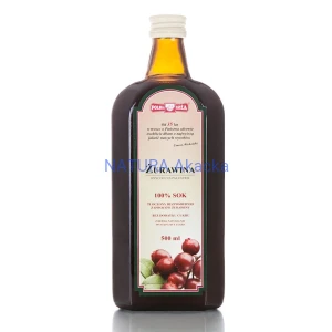 Żurawina sok 500 ml Polska Róża.