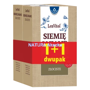 Siemię Lniane Złociste 250g+250gLenVitol