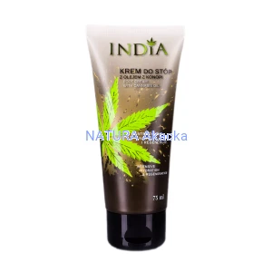 Ochronny Krem do Stóp na bazie oleju konopnego, 75 ml India Cosmetics