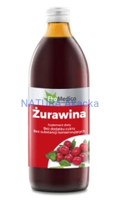 Żurawina sok 500 ml EkaMedica.