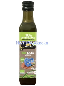 BIG Nature Olej lniany BIO 250 ml.