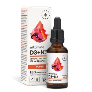Witamina D3 4000iu+K2 Forte 30 ml Aura