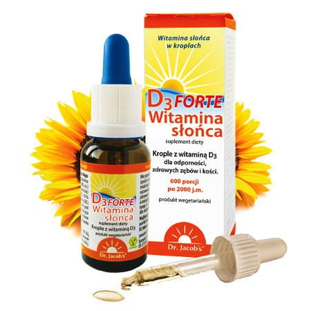 Dr Jacobs Witamina słońca D3 FORTE 20 ml