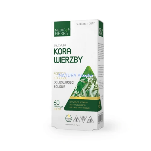 5903968202224 Kora Wierzby 550 mg 60 kaps Medica Herbs