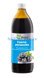 Czarna Porzeczka sok 500 ml EkaMedica.