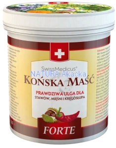 Końska maść 500 ml rozgrzewająca Forte