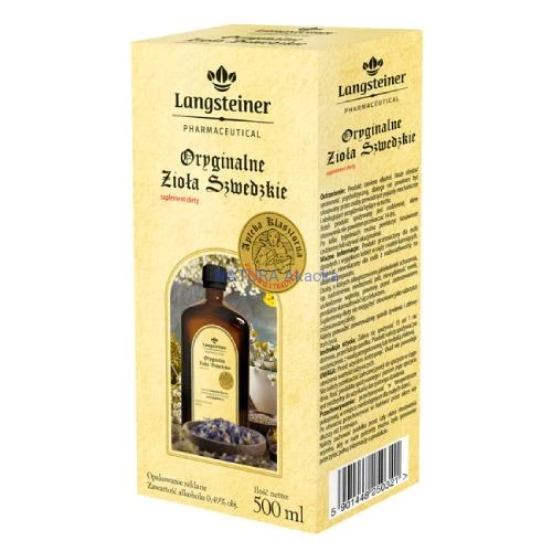 5901448250314 Oryginalne Zioła Szwedzkie 500ml LANGSTEINER