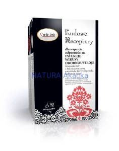 LUDOWE RECEPTURY wsparcie odporności na infekcje, wirusy, drobnoustroje 30 saszetek MIR-LEK