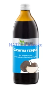 Czarna Rzepa sok 100% 500 ml EkaMedica