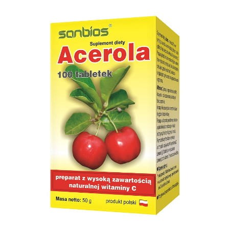 Acerola 100 tabl. Sanbios