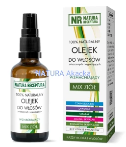 Olejek do włosów mix ziół 50ml NATURA RECEPTURA