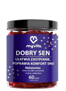 MyVita Żelki Dobry sen 60 sztuk - naturalne żelki z pektyny cytrusowej