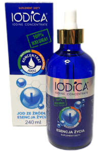 IODICA Naturalny koncentrat jodu 240ml butelka szklana + pipeta