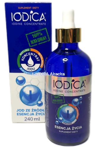 5904624315043 IODICA Naturalny koncentrat jodu 240ml butelka szklana + pipeta