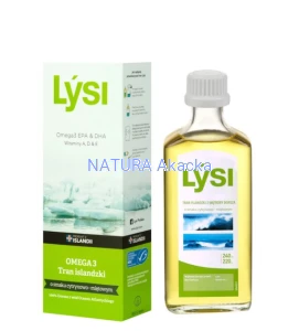 LYSI Tran islandzki o smaku cytrynowo-miętowym 240ml