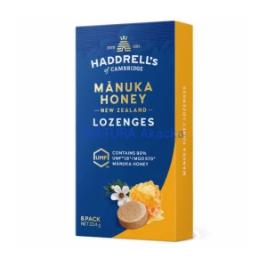 Pastylki do ssania Miód Manuka UMF16+ MGO570+ 8 sztuk (22,4g) HADDRELL'S OF CAMBRIDGE