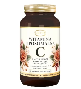 ASEPTA Witamina C liposomalna z dziką różą 100 kaps.