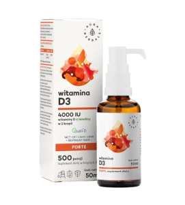 AURA HERBALS Witamina D3 Forte 4000 IU na oleju MCT - krople 50ml