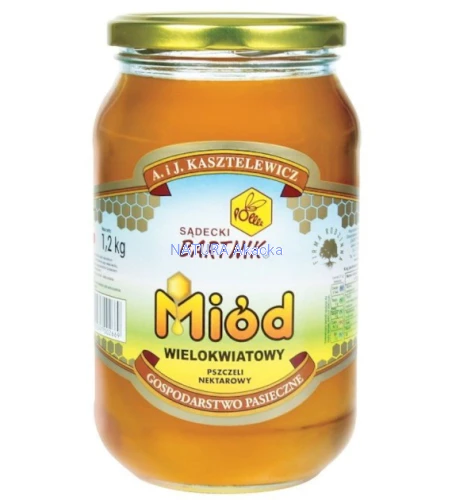 5900597002669 Miód wielokwiatowy 1,2kg Bartnik