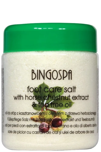 5901842001307 BingoSPA sól do stóp z ekstraktem z kasztanowca i olejkiem z drzewa herbacianego 550g