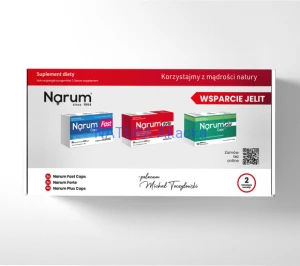 WSPARCIE JELIT zestaw Narum (3x Narum Fast Caps, 3x Narum Forte, 3x Narum Plus Caps)