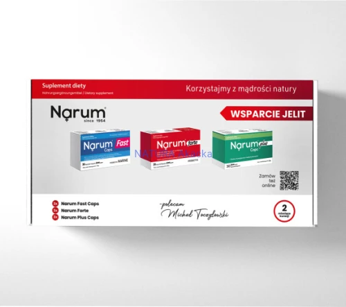 5904624316682 WSPARCIE JELIT zestaw Narum Narum Fast Caps Narum Forte Narum Plus Caps