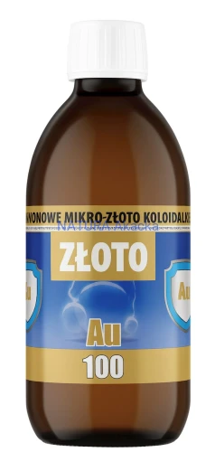 5905133149082 Mikro-Złoto koloidalne Au100 10ppm 300ml PRO AKTIV