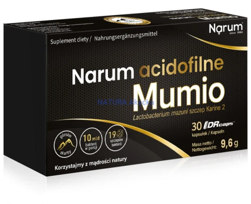 4850016650760 Narum Mumio Acidofilne | 30 kapsułek