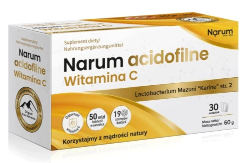 4850016650784 Narum Acidofilne Witamina C 1000 mg | 30 saszetek