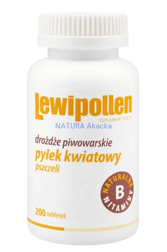 5907479588020 Lewipollen - drożdże piwowarskie + pyłek kwiatowy 200 tabl. CENTURIA