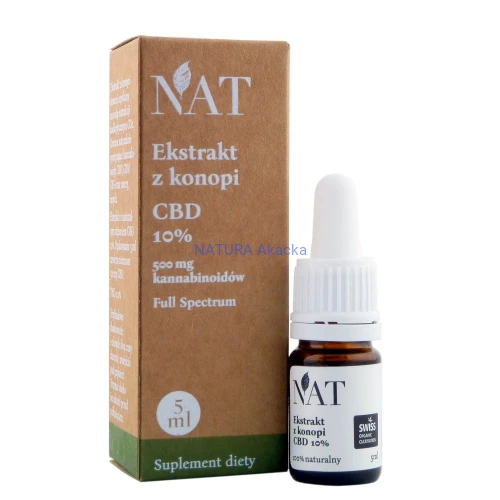 5903933062204 NAT Ekstrakt z konopi Full Spectrum 10% CBD 5ml (mini)