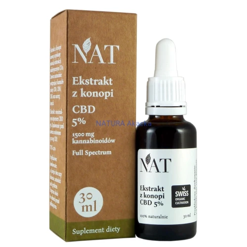 5903933062112 NAT Ekstrakt z konopi Full Spectrum 5% CBD 30ml (XL)