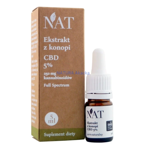 5903933062211 NAT Ekstrakt z konopi Full Spectrum 5% CBD 5ml (mini)